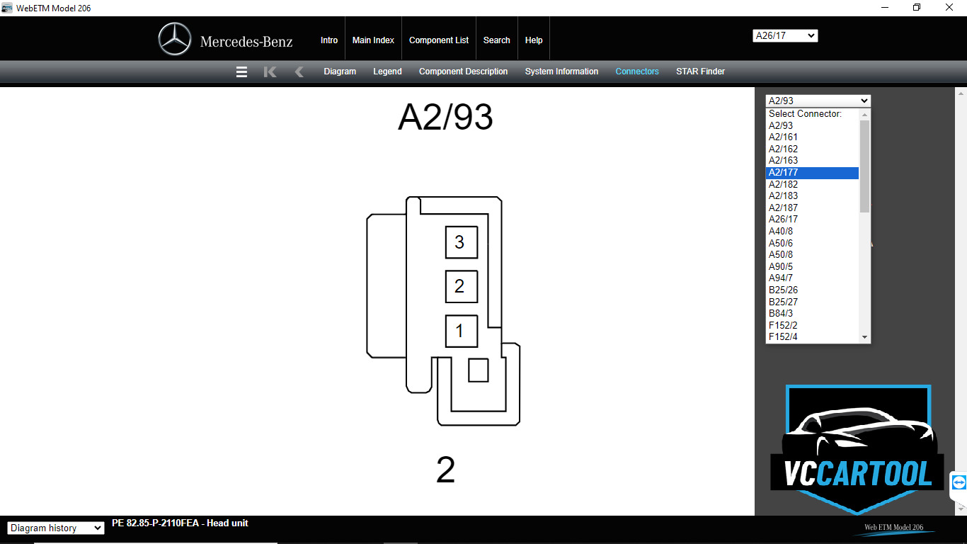 Connectors Mercedes StarFinder
