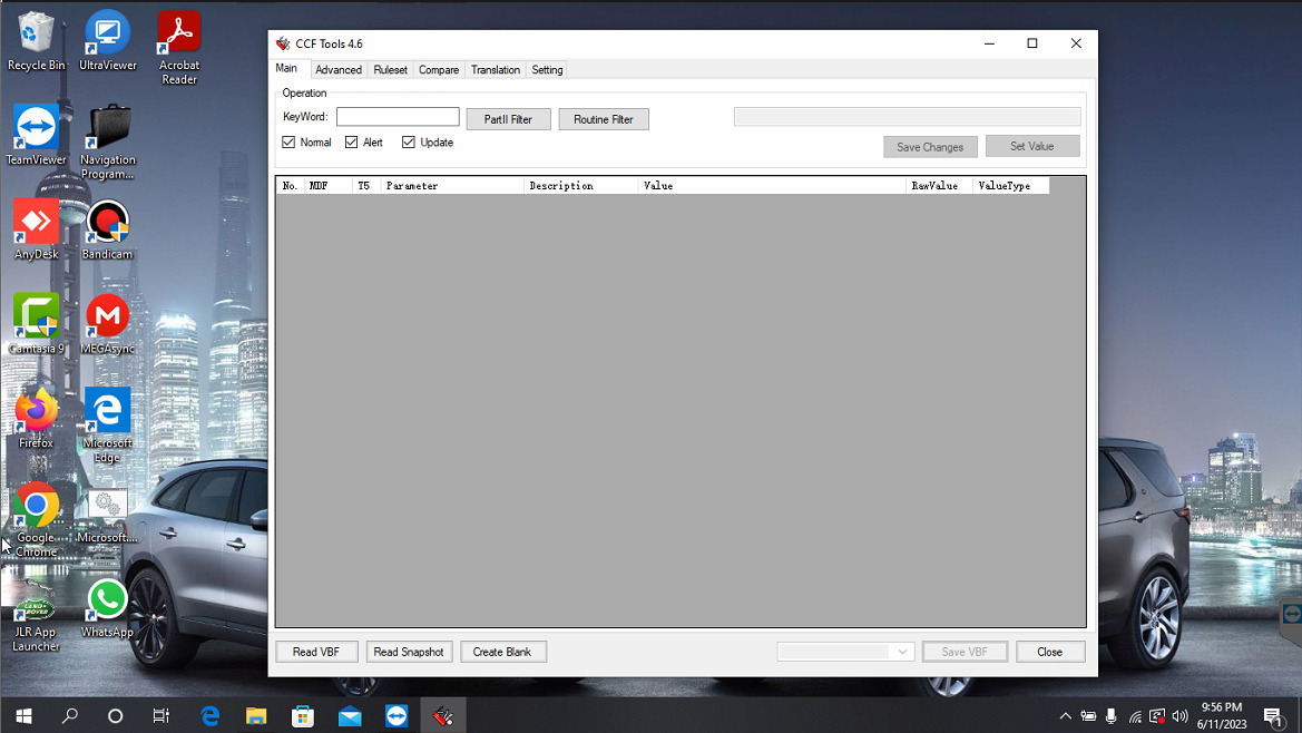CCF Tools Software JLR