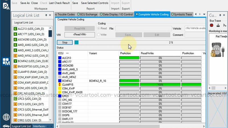 Complete Vehicle Coding DTS Monaco