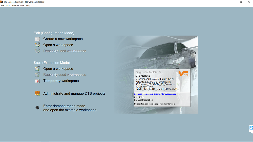 DTS Monaco Software version 8.16 (1)