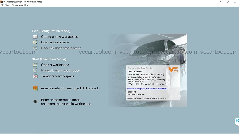 DTS Monaco Version 8.16