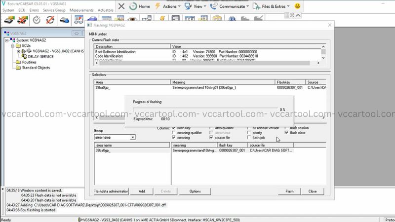 ECU Flashing Vediamo how to use