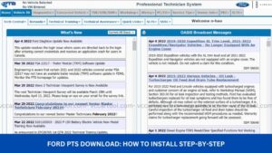 Ford PTS Download How to install Step-by-step