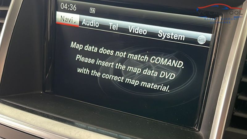 Map data does mat match COMMAND error
