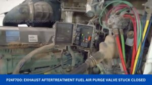 P24F700 Exhaust Aftertreatment Fuel Air Purge Valve Stuck Closed
