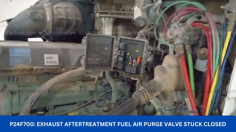 P24F700 Exhaust Aftertreatment Fuel Air Purge Valve Stuck Closed