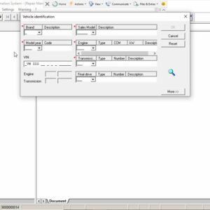 VAG ELSAWIN repair option selection screen