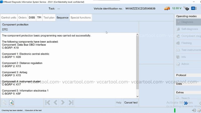 VW login OS 23 remove component protection (1)