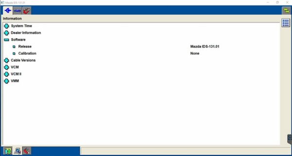 Version Mazda IDS software