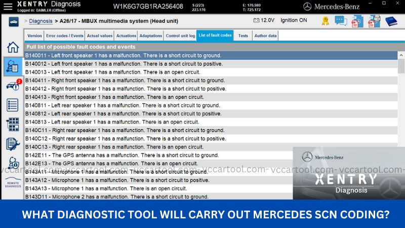 What Diagnostic Tool Will Carry Out Mercedes SCN Coding?