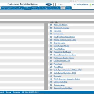 car electrical diagram ford pts