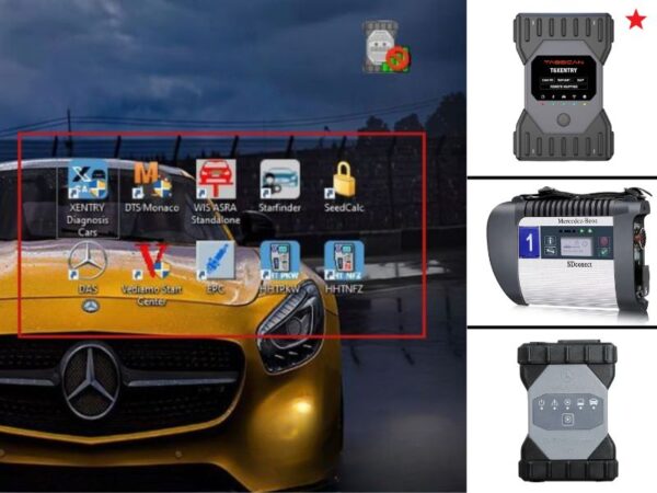 combo mercedes software and device