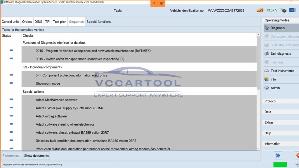 function ODIS SERVICE software version 25 (1)