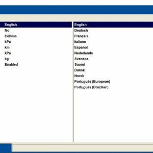 langugage Mazda IDS software