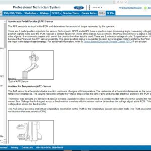 repair and check vehicle equipment ford pts