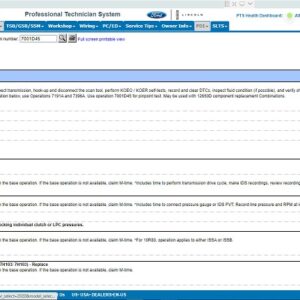 repair plan background ford pts