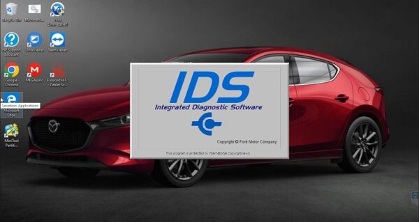 start interface Mazda IDS software