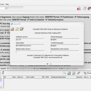 version EPC Software