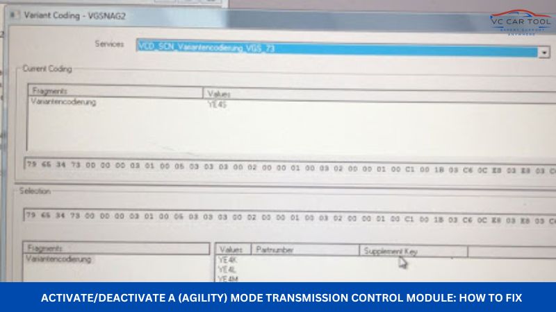 ActivateDeactivate A (Agility) Mode Transmission Control Module How to Fix