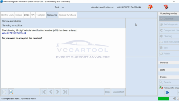 Audi login OS 23 programming key