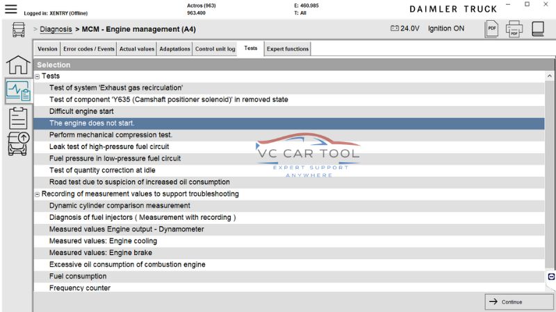 Daimler Truck test