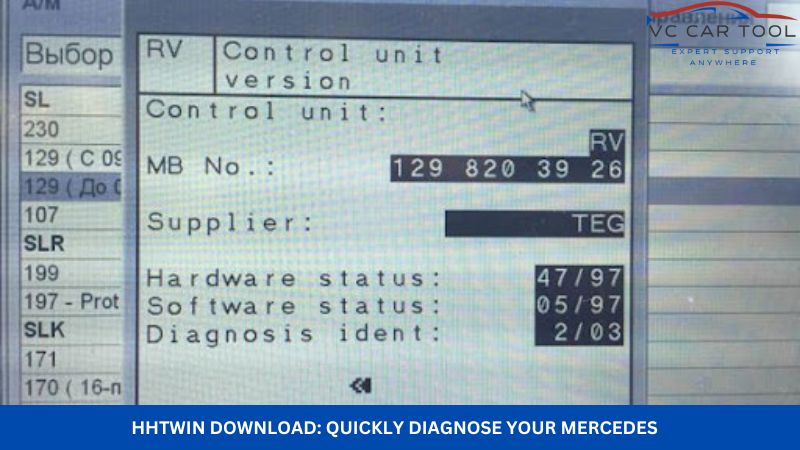 HHTWin Download Quickly Diagnose Your Mercedes (2)