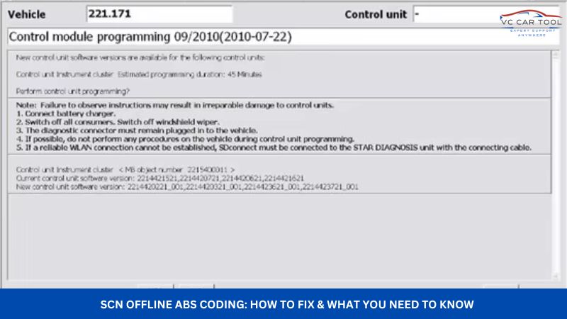 SCN Offline ABS Coding How to Fix & What You Need to Know