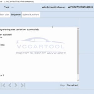 VW login OS 23 remove component protection