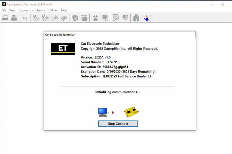 Cat ET Software Interface