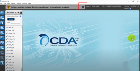 Chrysler Diagnostic Software Module Selection 1
