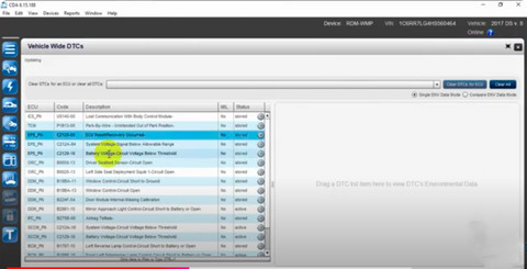 Chrysler Diagnostic Software Module Selection 2