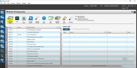 Chrysler Diagnostic Software Module Selection 3