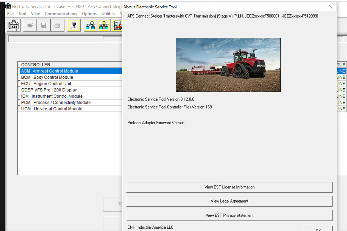 CNH EST Diagnostic Software