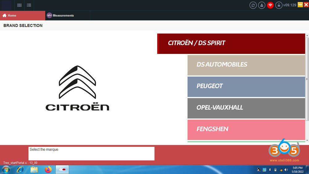DiagBox Installation Interface