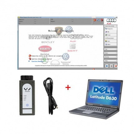 Newest VAS 6154 VAG Diagnostic Tool ODIS V7.1.1 Replace VAS 5054 with Dell D630 Laptop 500G SSD Ready to Use