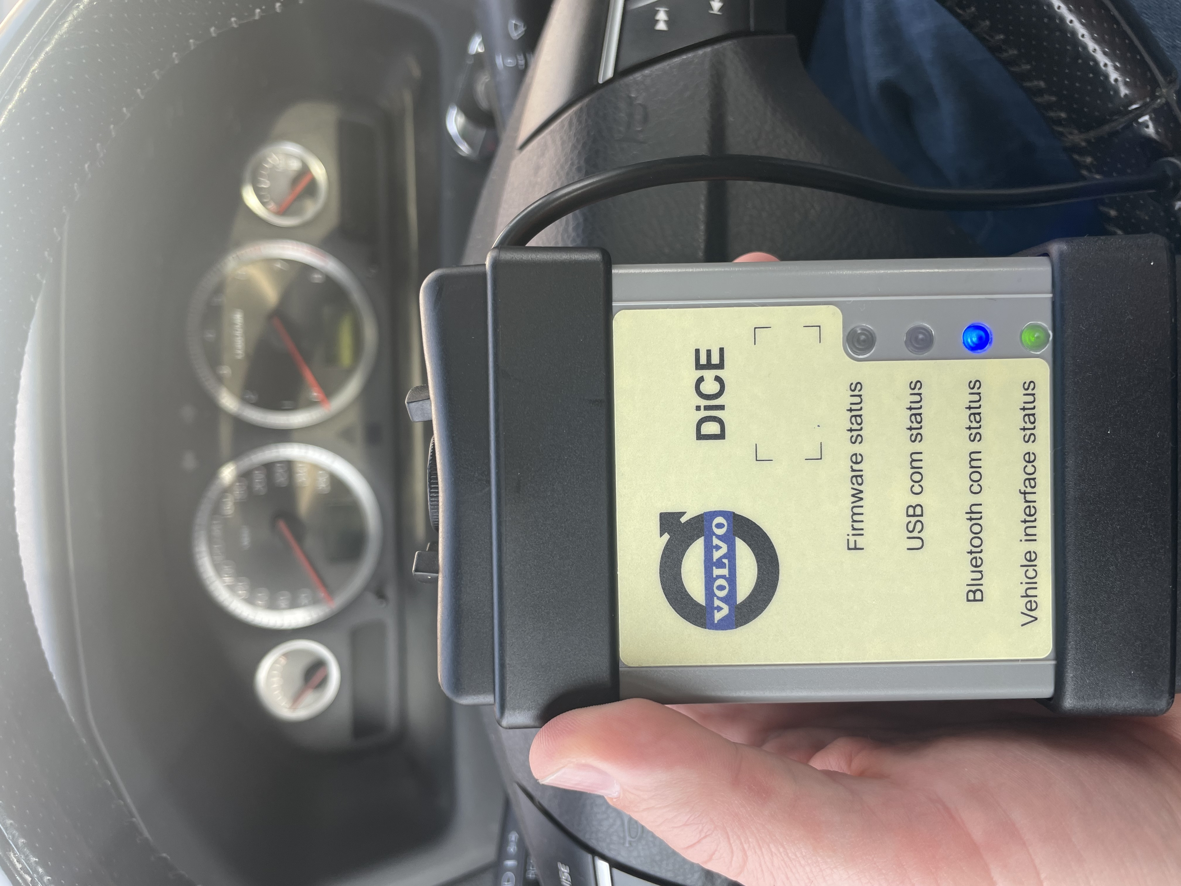 JLR SDD diagnostic interface showing live data streams