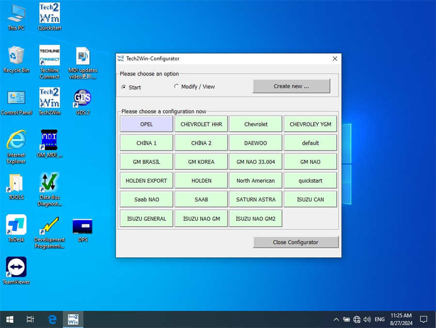 GM MDI2 Software Interface