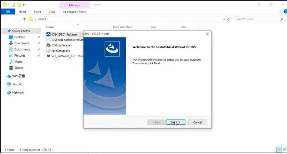 Completing the IDS setup process
