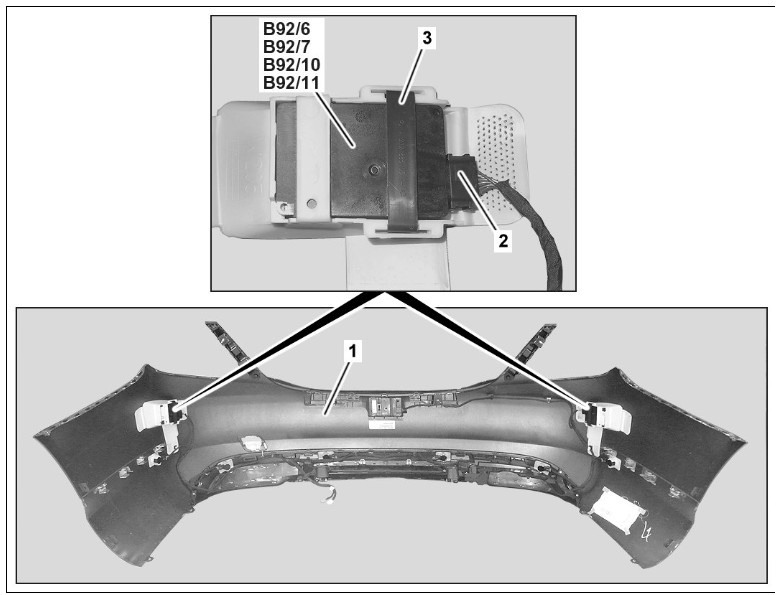 Mercedes blind spot detection sensor location