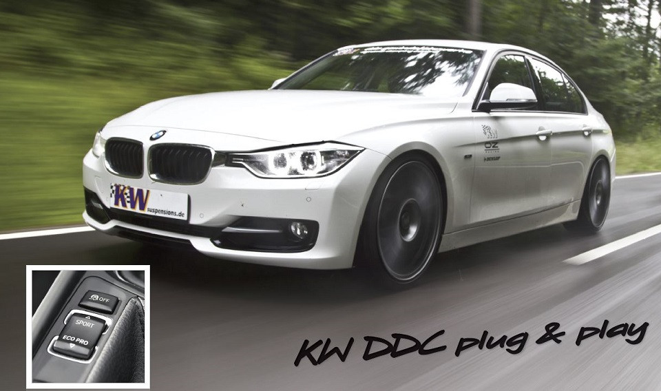 Adaptives und elektonisch einstellbares KW DDC Gewindefahrwerk für den BMW 3er und BMW 4er
