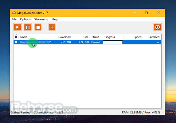 MegaDownloader Screenshot 1
