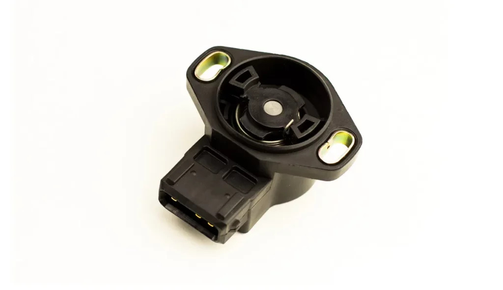 throttle body position sensor on white background
