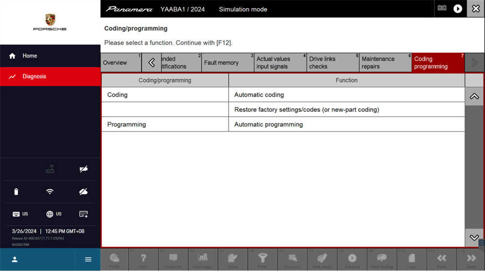 PIWIS 4 Maintenance and Repair Functions