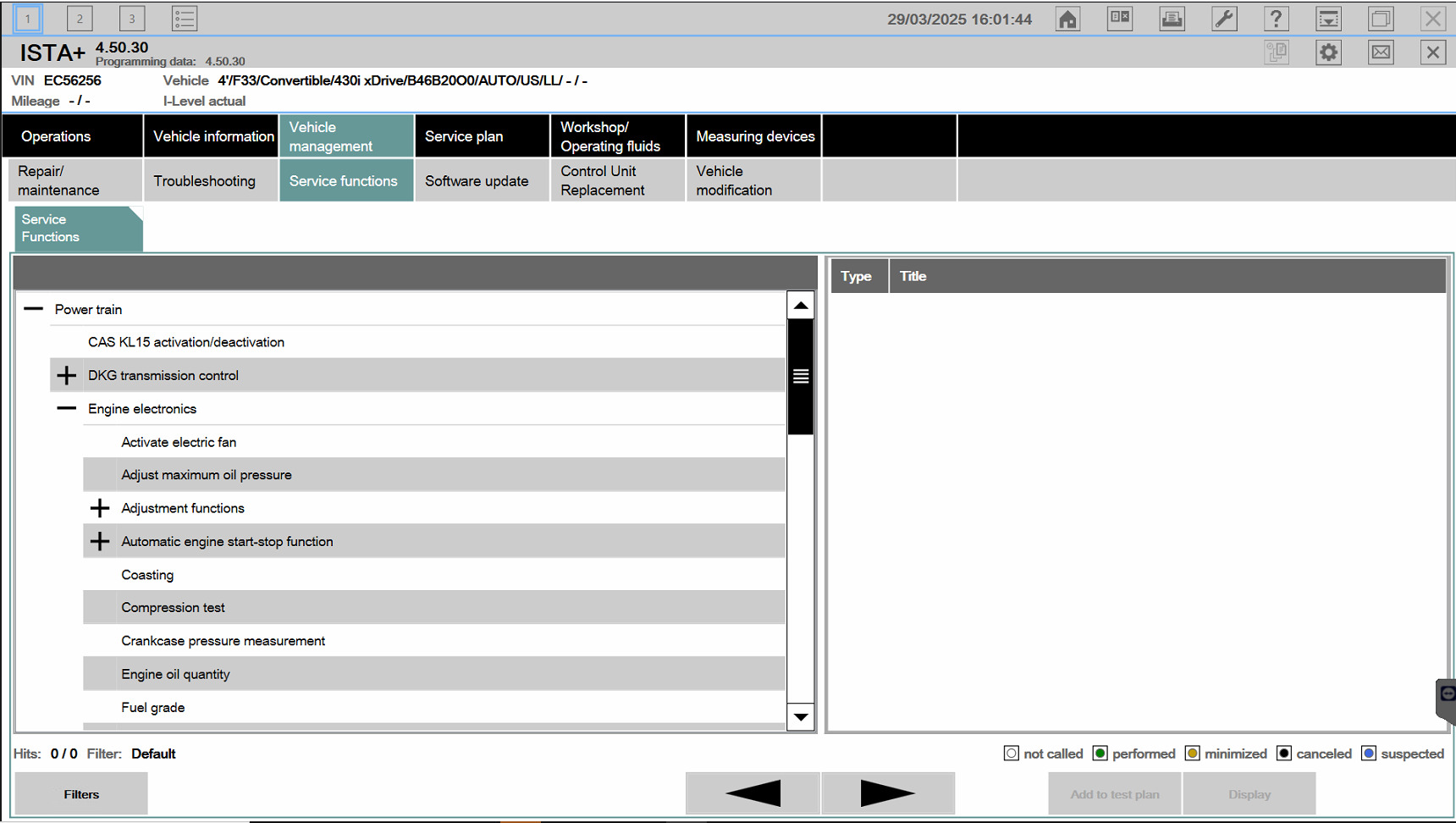 service function BMW ISTA