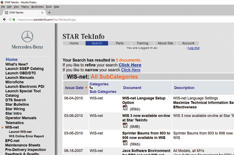 STI WIS page