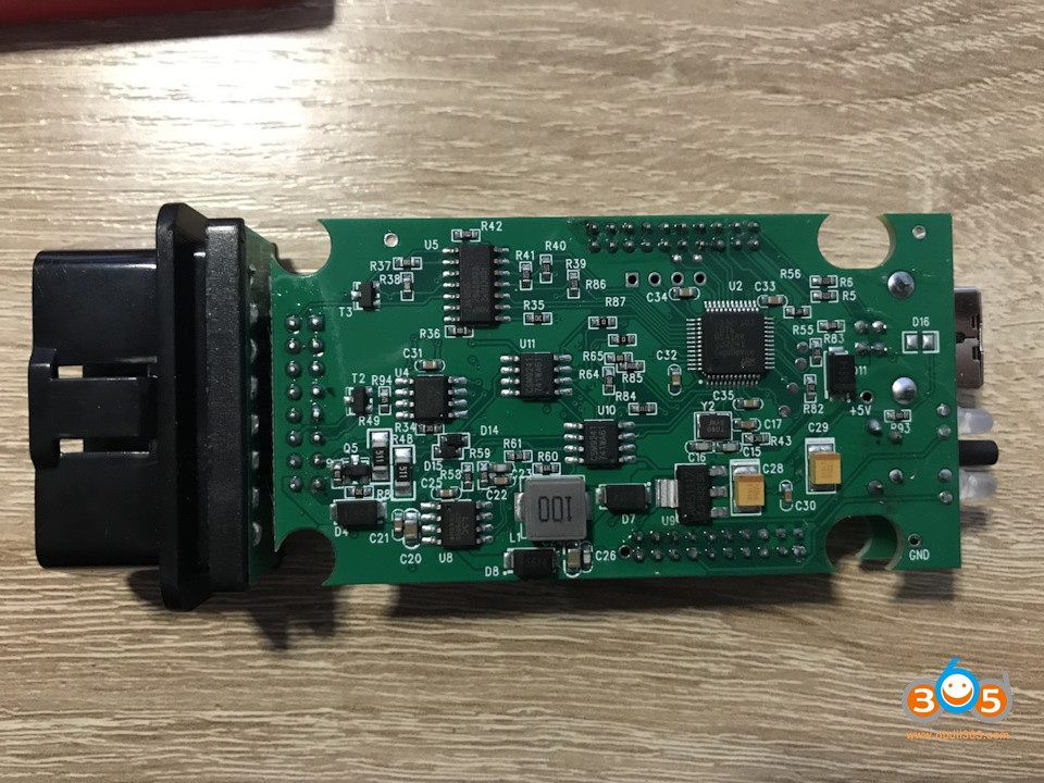Close-up View of VNCI 6154A Circuit Board