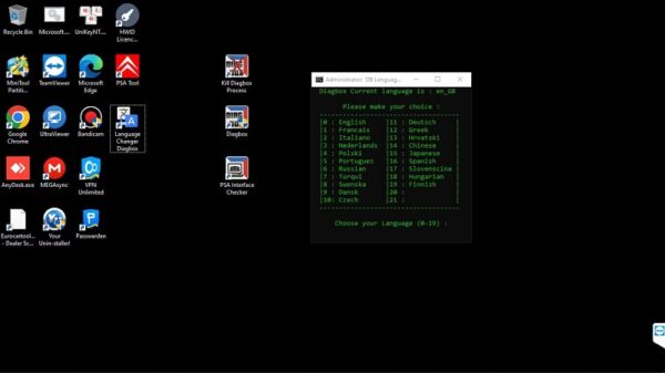 Language Diagbox Software