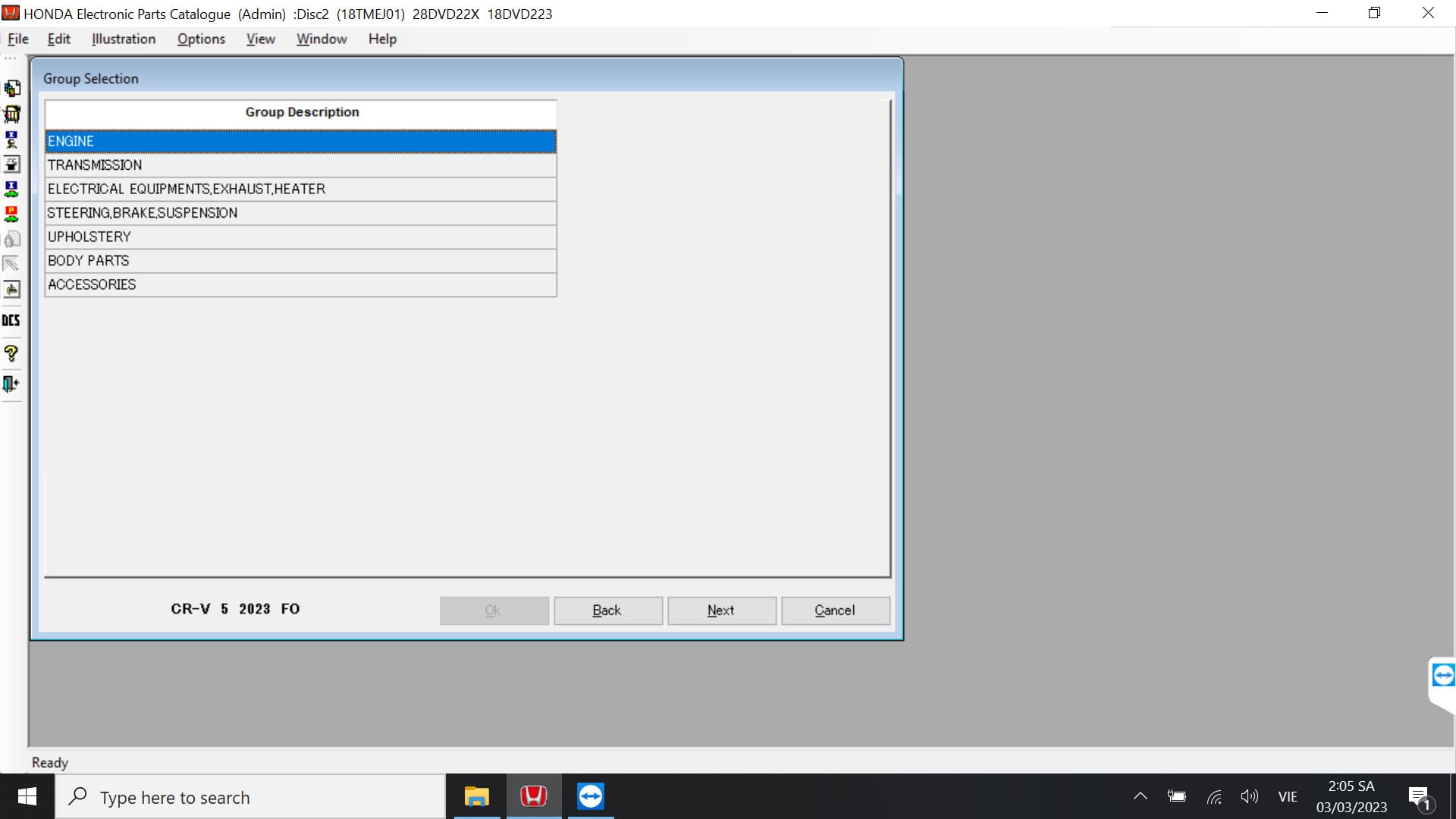 Vehicle Systems HONDA EPC Software