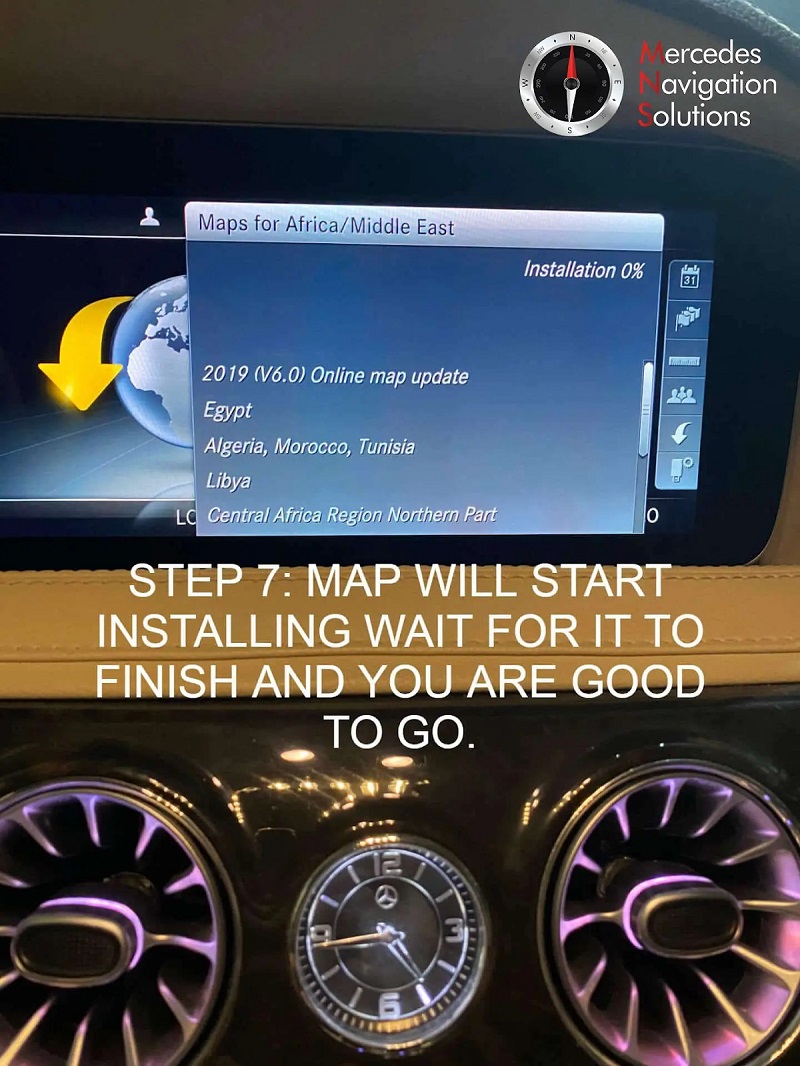 mercedes map update 8