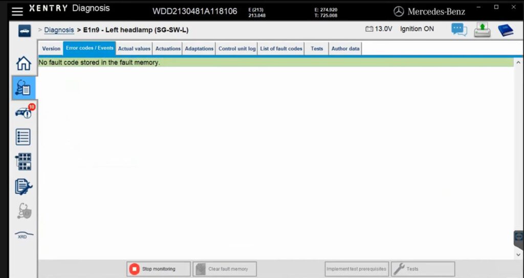 Error Code Headlight Mercedes Headlight Coding: How to - VCCarTool